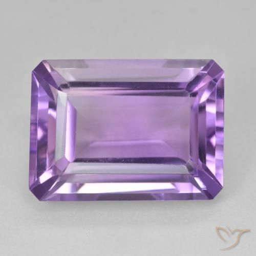 15.44ct طبيعي بنفسجى أرجوانى غامق جمشت, قص الزمرد, VVS