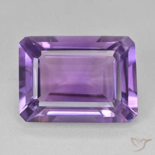 14.14ct طبيعي بنفسجى متوسط جمشت, قص الزمرد, VVS