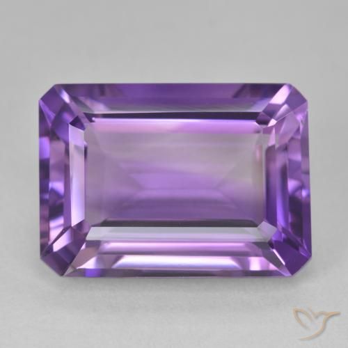 15.96ct طبيعي بنفسجى متوسط جمشت, قص الزمرد, VVS