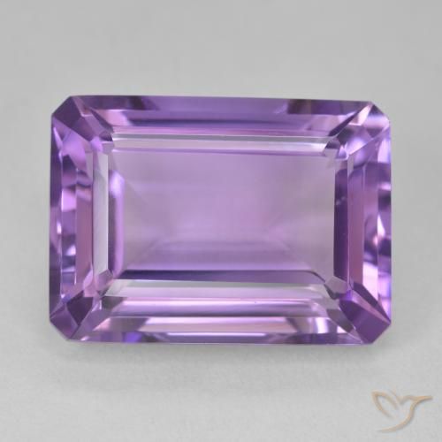 15.91ct طبيعي بنفسجى متوسط جمشت, قص الزمرد, VVS