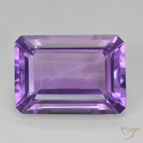 15.03ct طبيعي بنفسجى أرجوانى غامق جمشت, قص الزمرد, VVS-VS