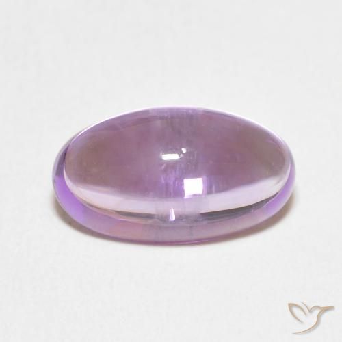 3.71ct طبيعي بنفسجى وردى متوسط جمشت, بيضوي, شفاف