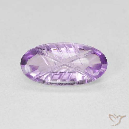 1.76ct طبيعي بنفسجى متوسط جمشت, بيضوي, شفاف