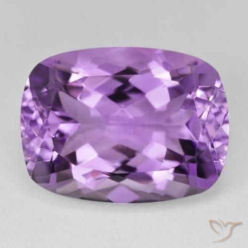 19.24ct طبيعي بنفسجى متوسط-فاتح جمشت, وسادة, VVS-VS