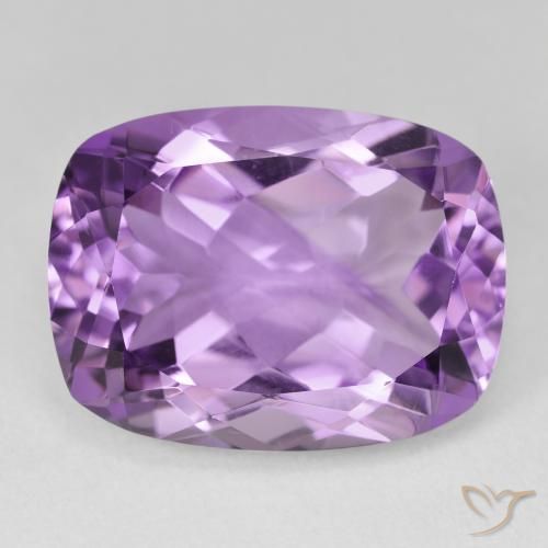 18.37ct طبيعي بنفسجى متوسط-فاتح جمشت, وسادة, VVS-VS