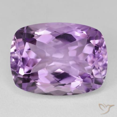 19.44ct طبيعي بنفسجى متوسط-فاتح جمشت, وسادة, VVS-VS