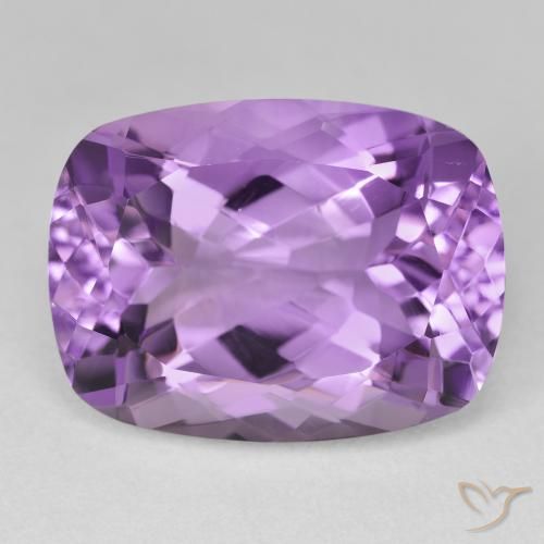 20.06ct طبيعي بنفسجى متوسط-فاتح جمشت, وسادة, VVS-VS