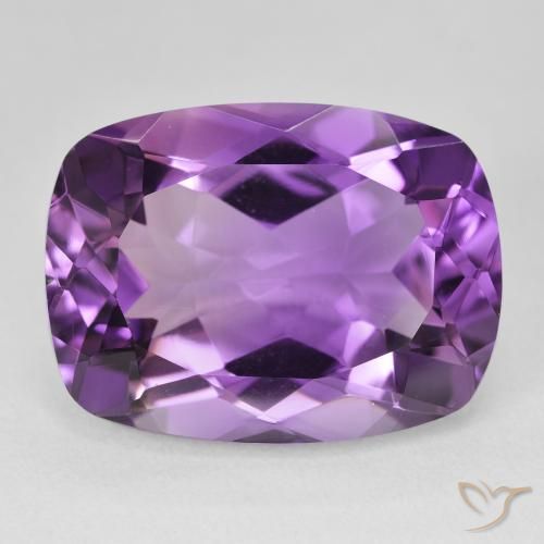 18.71ct طبيعي بنفسجى متوسط جمشت, وسادة, VVS