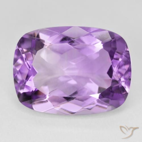 17.51ct طبيعي بنفسجى متوسط جمشت, وسادة, قليلا جدا