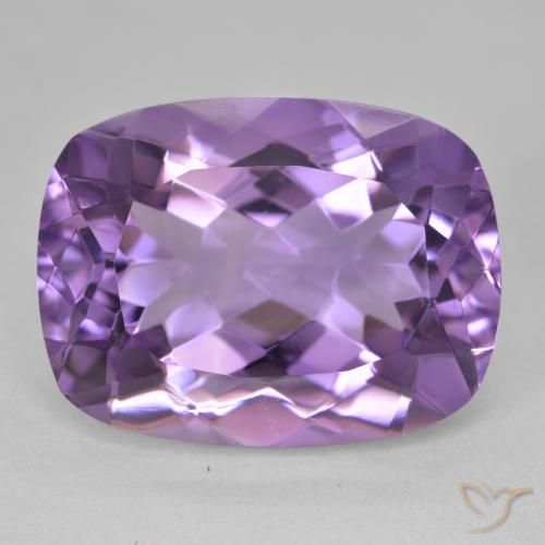 19.18ct طبيعي بنفسجى متوسط جمشت, وسادة, VVS