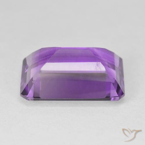 جمشت بنفسجى حيوى طبيعي، قص الزمرد، 14.38 قيراط، VVS-VS