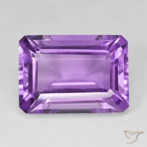 15.32ct طبيعي بنفسجى حيوى جمشت, قص الزمرد, VVS-VS