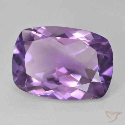 جمشت Medium Light Purplish-Violet طبيعي، وسادة، 11.39 قيراط، VVS
