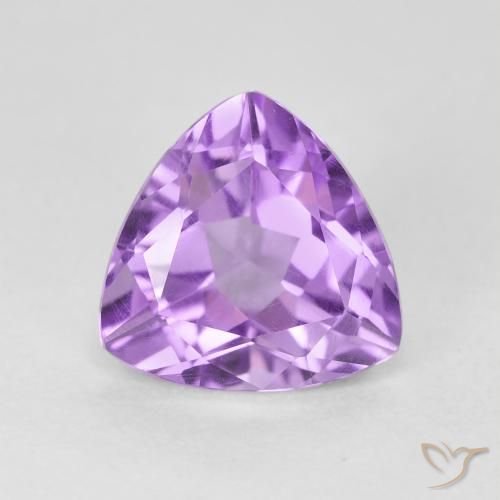 3.02ct طبيعي بنفسجى متوسط جمشت, مثلثى, VVS-VS