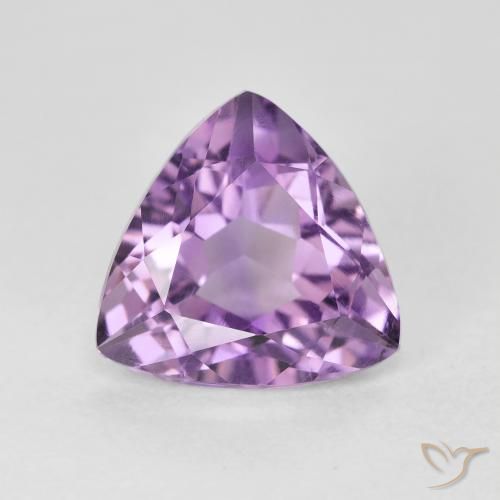 2.91ct طبيعي Medium Light Purplish-Violet جمشت, مثلثى, VVS-VS