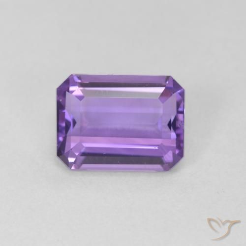2.34ct طبيعي بنفسجى غامق جمشت, قص الزمرد, VVS