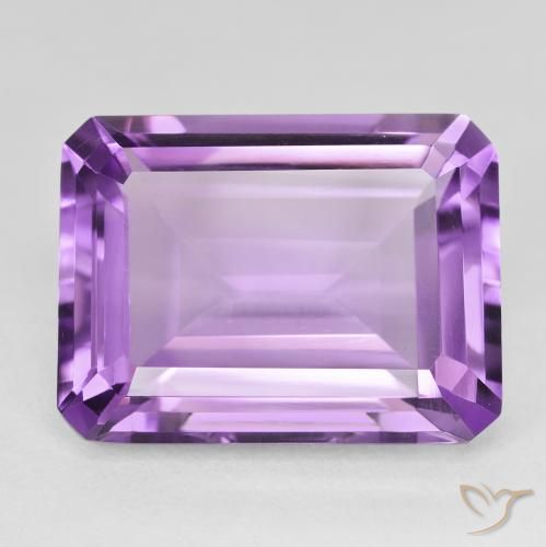 21.63ct طبيعي Medium Light Purplish-Violet جمشت, قص الزمرد, VVS