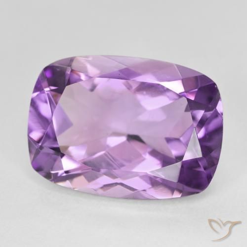 جمشت Medium Light Purplish-Violet طبيعي، وسادة، 12.22 قيراط، VVS
