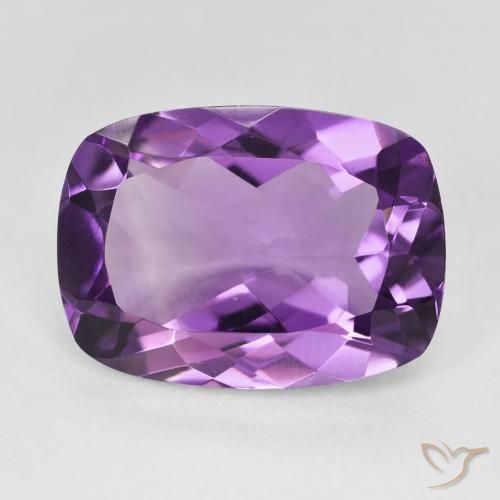 11.38ct طبيعي Medium Light Purplish-Violet جمشت, وسادة, VVS