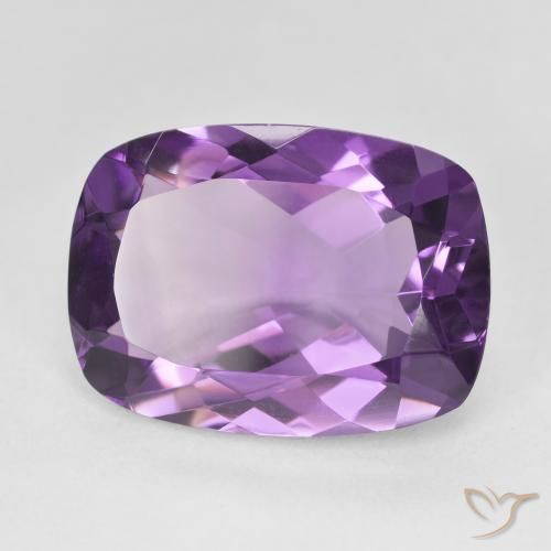 جمشت Medium Light Purplish-Violet طبيعي، وسادة، 11.38 قيراط، VVS
