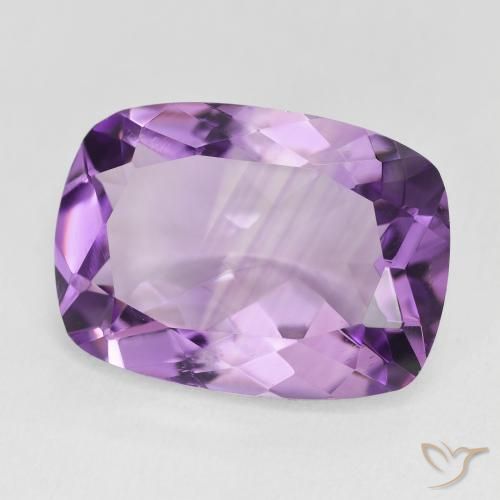 جمشت Medium Light Purplish-Violet طبيعي، وسادة، 11.19 قيراط، VVS