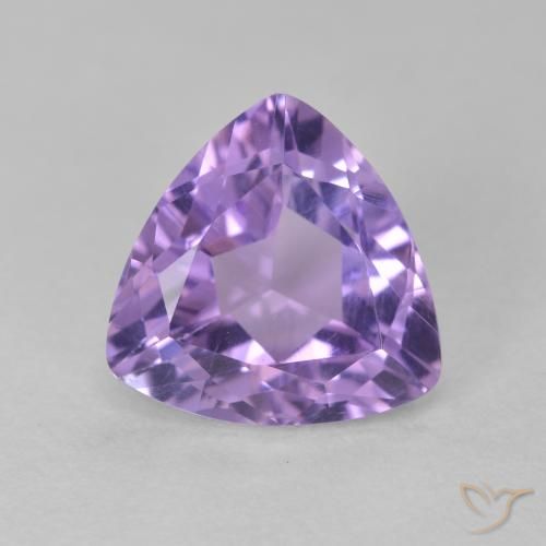 2.89ct طبيعي بنفسجى متوسط جمشت, مثلثى, قليلا جدا