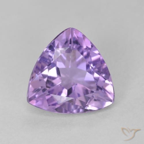 2.72ct طبيعي بنفسجى متوسط جمشت, مثلثى, قليلا جدا