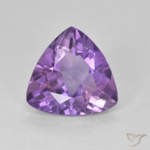 2.72ct طبيعي بنفسجى متوسط جمشت, مثلثى, قليلا جدا