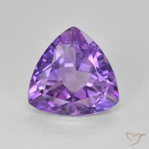3.09ct طبيعي لون بنفسجى غامق جمشت, مثلثى, قليلا جدا