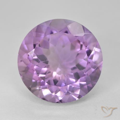 14.50ct طبيعي بنفسجى متوسط جمشت, دائري, VVS