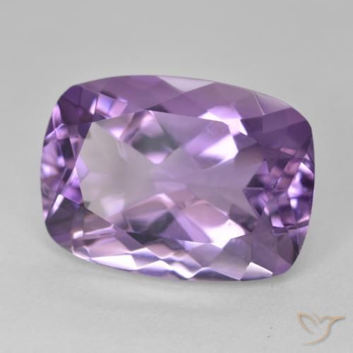 جمشت Medium Light Purplish-Violet طبيعي، وسادة، 12.98 قيراط، VVS