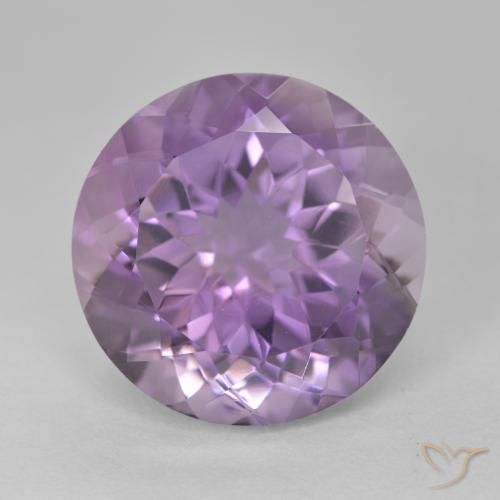 14.12ct طبيعي بنفسجى وردى متوسط جمشت, دائري, VVS