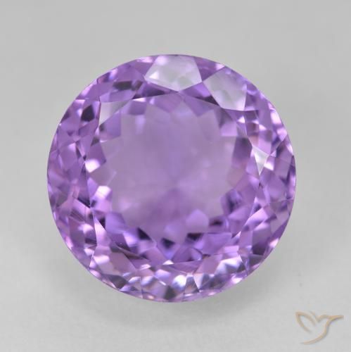 16.48ct طبيعي بنفسجى متوسط جمشت, دائري, VVS