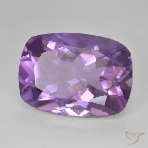 جمشت Medium Light Purplish-Violet طبيعي، وسادة، 12.28 قيراط، VVS