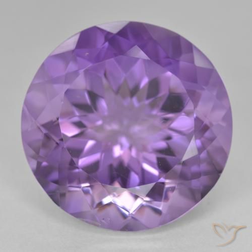 25.46ct طبيعي بنفسجى غامق جمشت, دائري, VVS