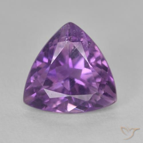 2.83ct طبيعي بنفسجى متوسط جمشت, مثلثى, قليلا جدا