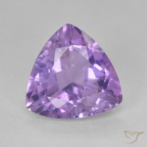 2.81ct طبيعي بنفسجى سوسنى غامق جمشت, مثلثى, قليلا جدا