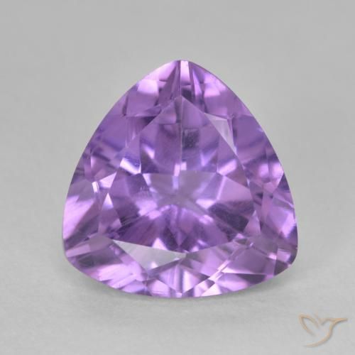 2.91ct طبيعي بنفسجى سوسنى غامق جمشت, مثلثى, قليلا جدا