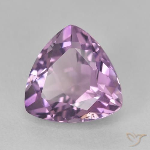 3.21ct طبيعي بنفسجى رمادى جمشت, مثلثى, قليلا جدا