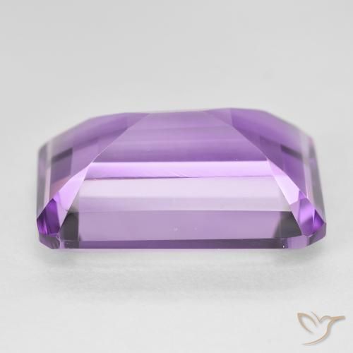 جمشت Medium Light Purplish-Violet طبيعي، ثمانى / قصة زمرد، 18.56 قيراط، VVS