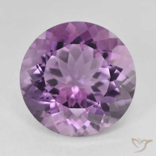 13.56ct طبيعي بنفسجى متوسط جمشت, دائري, VVS
