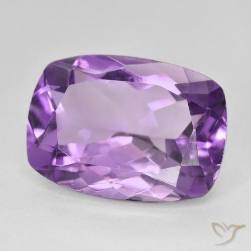 جمشت Medium Light Purplish-Violet طبيعي، وسادة، 13.17 قيراط، VVS