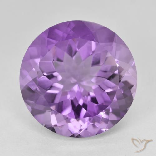 14.30ct طبيعي بنفسجى غامق جمشت, دائري, VVS