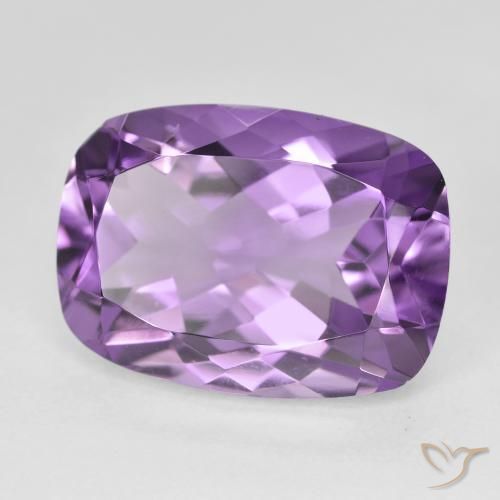 جمشت Medium Light Purplish-Violet طبيعي، وسادة، 12.87 قيراط، VVS