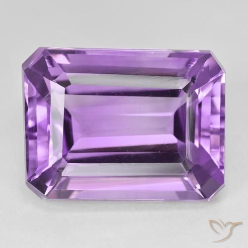 جمشت Medium Light Purplish-Violet طبيعي، قص الزمرد، 25.05 قيراط، VVS