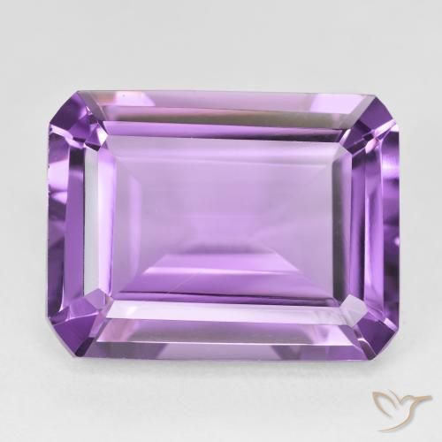 18.55ct طبيعي بنفسجي أرجواني جمشت, قص الزمرد, VVS