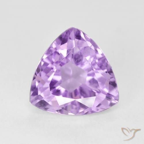 3.05ct طبيعي بنفسجى وردى لامع جمشت, مثلثى, قليلا جدا