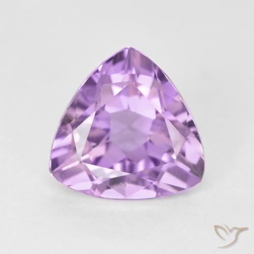 2.96ct طبيعي بنفسجى وردى متوسط جمشت, مثلثى, قليلا جدا