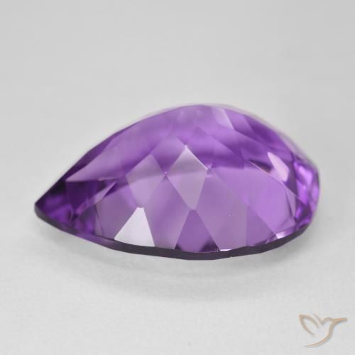 جمشت Medium Dark-Violet طبيعي، شكل الكمثرى، 16.83 قيراط، VVS