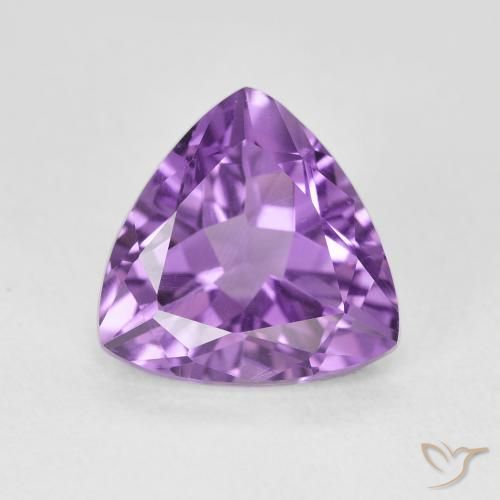 2.95ct طبيعي Medium Light Purplish-Violet جمشت, مثلثى, VVS-VS